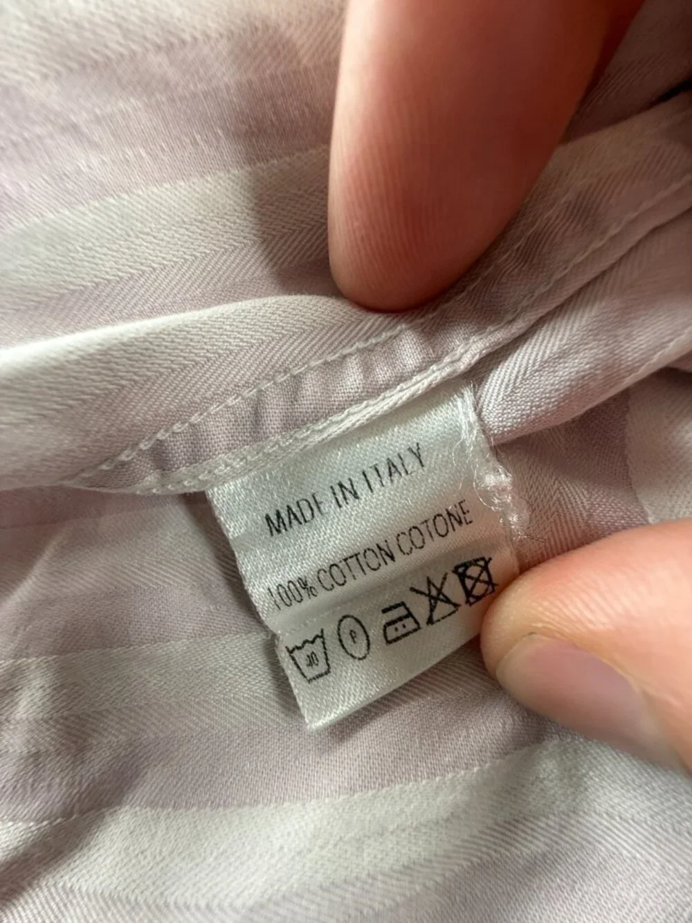 Gucci Italy Striped Pink White Long Sleeve Button Up Shirt Point Collar 15.5 Men